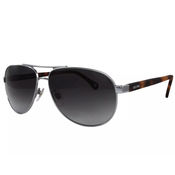 Jack Spade Men's Black Aviator Sunglasses with Case - Picture 2 of 3